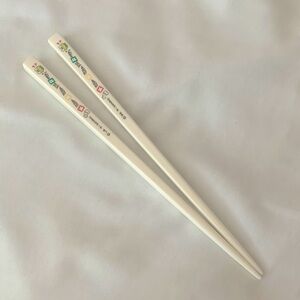 Sanrio White Keroppi Frog Reusable Plastic Chopsticks